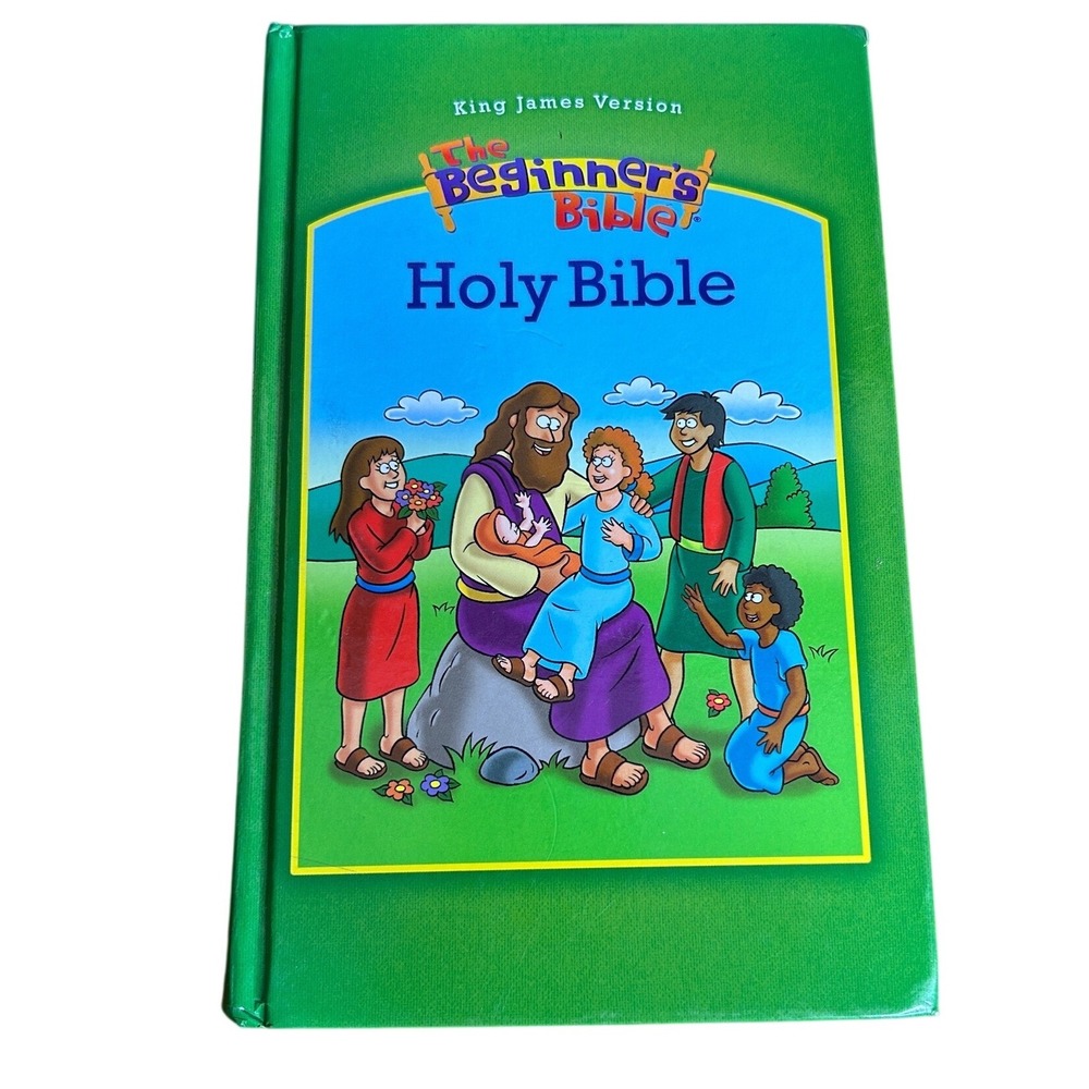 Zonderkidz The Beginner's Bible KJV Childrens Green Hardcover